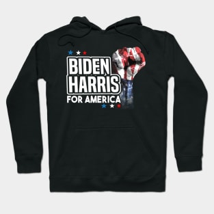 Biden Harris For America with Fist Hoodie